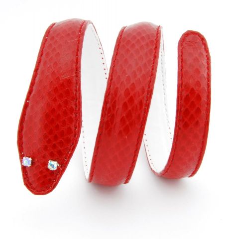 PULSERAS SERPIENTE ROJA