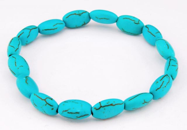 PULSERA OVALES TURQUESA