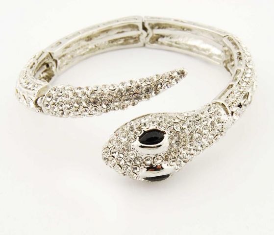 PULSERAS RIG.ART. SERPIENTE G PLATEADO