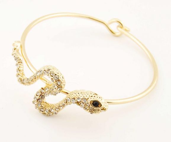 PULSERAS ARO RIG. SERPIENTE DORADO