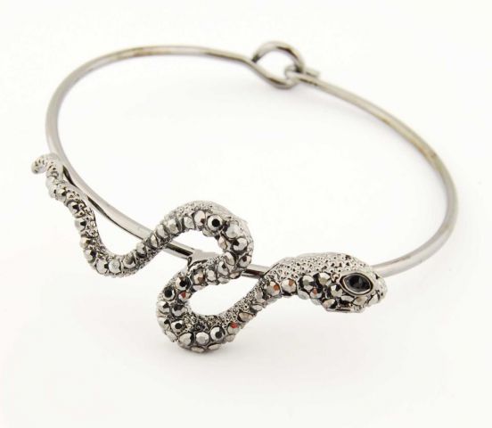 PULSERAS ARO RIG. SERPIENTE NEGRO