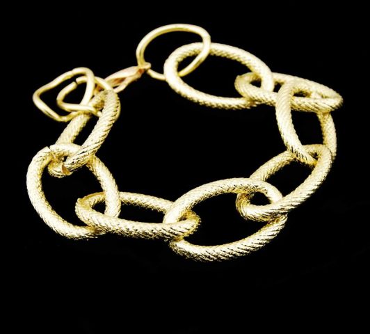 PULSERA OVAL GRABADO ESPIGA