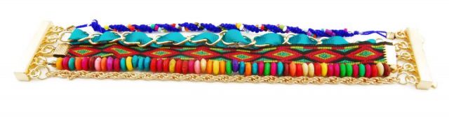 PULSERA 5 EN 1 MULTICOLOR