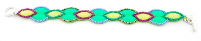 PULSERA HOJ. GRECA BEADS