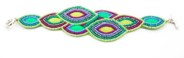 PULSERA HOJ. REMONTE BEADS.