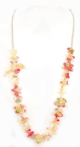 COLLARES FLORES PALOMA CRUDO