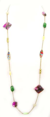 COLLARES CONCHA TIPO CERAMIC.