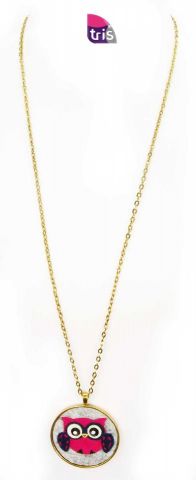 COLLAR FIELTRO BUHO