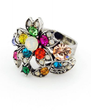 ANILLO FLOR MULTICOLOR