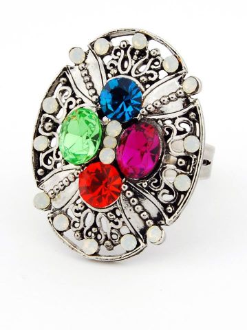 ANILLO PIEDRAS OVALADO MULT