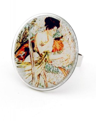 ANILLO LADYS VERDE CIRCULAR