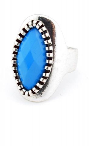 ANILLO OVAL TURQUESA