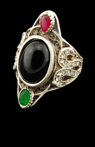 ANILLO STONE NEGRO