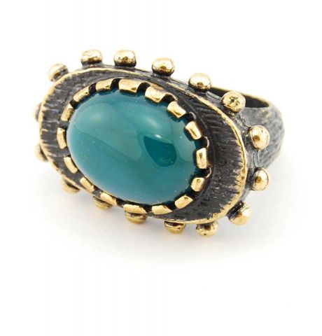 ANILLO PIEDRA NATURL HORIZ. VERDE