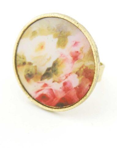 ANILLO RDO. RETRO FLORES