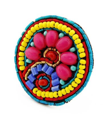 ANILLO RDO. FLOR MULTICOLOR