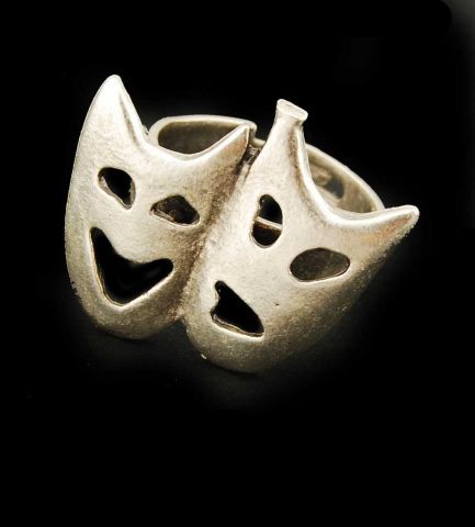 ANILLO 2 MASCARAS TEATRO