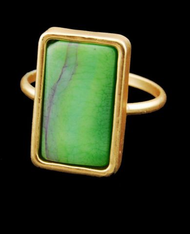 ANILLO RESI RECT.  VERDE