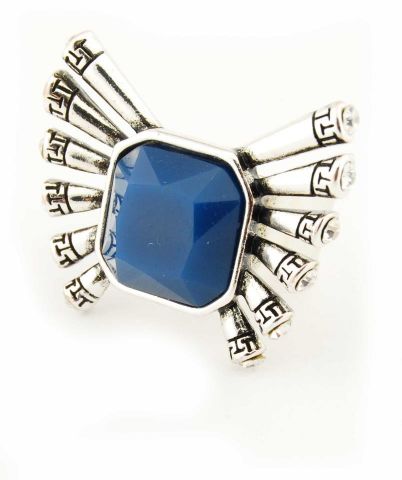 ANILLO CUADR. RESINA ALAS MARINO