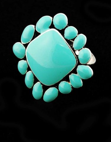 ANILLO ROMB. CIRC. EPOXY AQUA