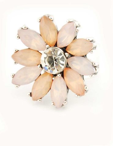 ANILLO FLOR PETALOS ROSA