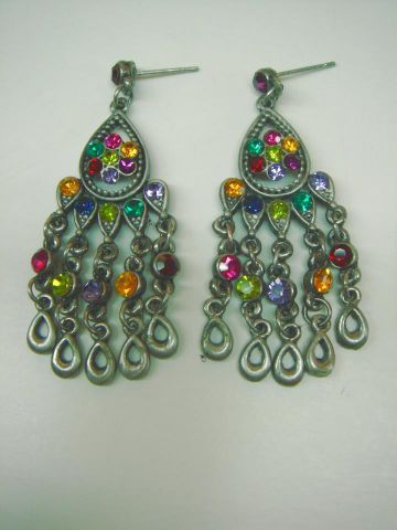 PENDIENTES RETRO MULTI CADENAS