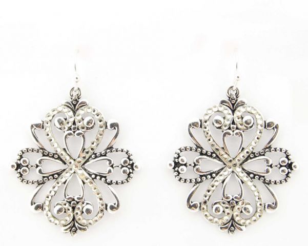 PENDIENTES FILING LYS PLATEADO