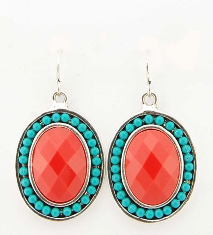 PENDIENTES TURQUESA-CORAL