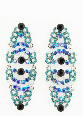 PENDIENTES STONES AZULES