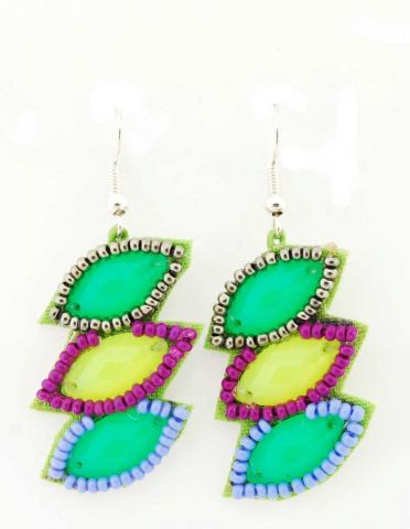 PENDIENTES HOJ. LATERAL BEADS