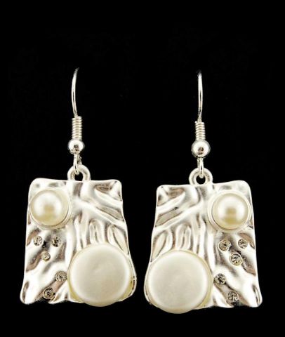 PENDIENTES PERLA ABSTRACTO