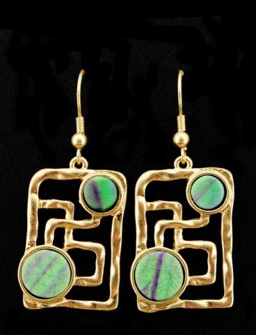 PENDIENTES RESI RECT. 2 CIRC. VERDE