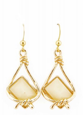 PENDIENTES DORADO RESINA