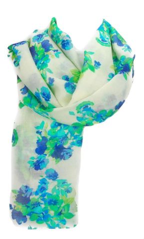 FOULARD FLORES LIBER BLANCO