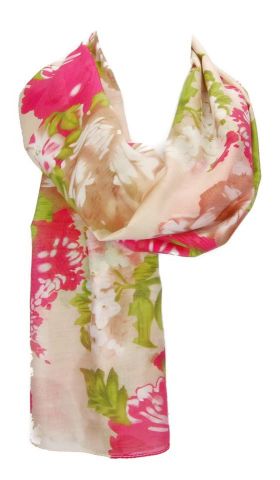 FOULARD FLORES LIBER FUSHIA