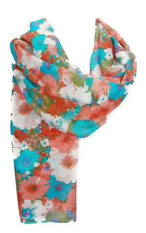 FOULARD FLORES LIBER SALMON