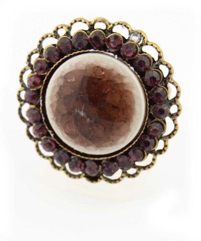 ANILLO CERAMIC RDO MARRON