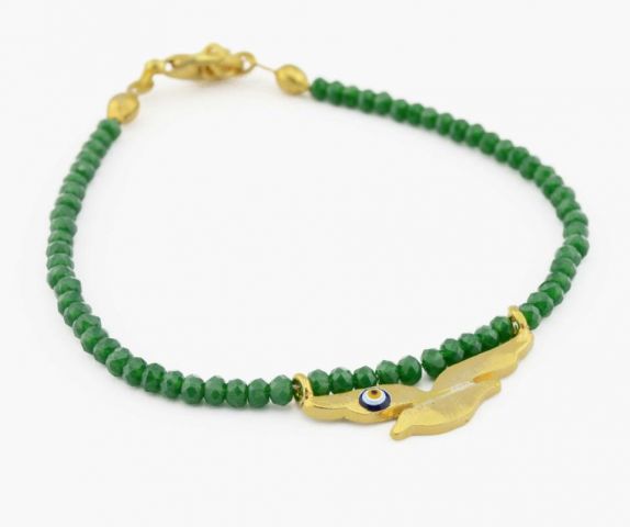 PULSERA PALOMA OJO VERDE