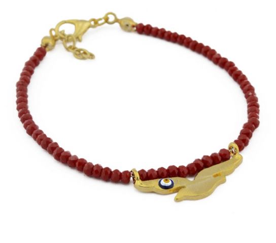 PULSERA PALOMA OJO ROJO