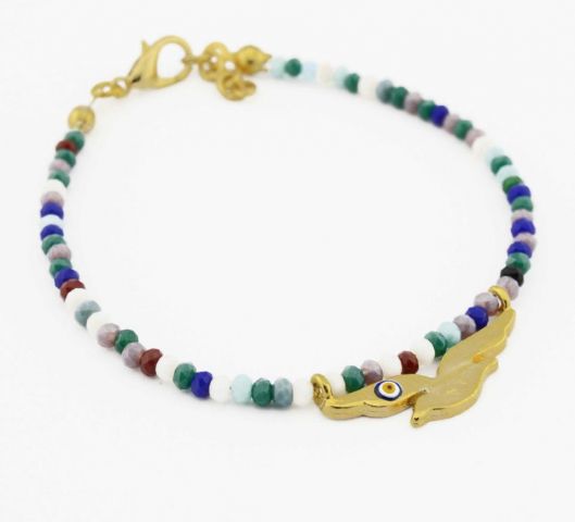PULSERA PALOMA OJO MULTICOLOR