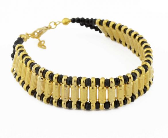 PULSERA EN RED NEGRO