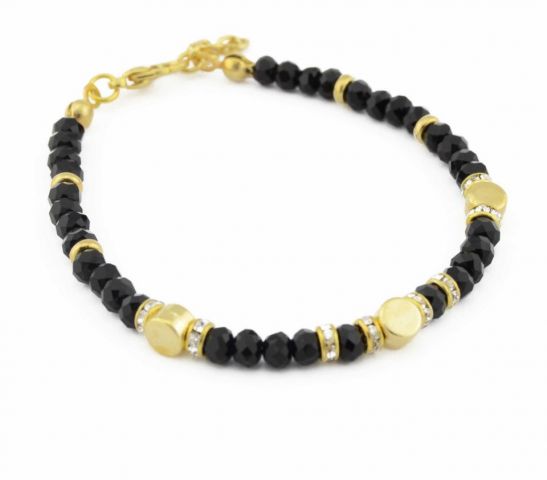 PULSERA 1 VUELTA 3 PAST. DOR NEGRO