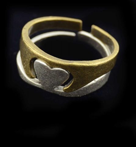 ANILLO CORAZONES ENLAZADOS