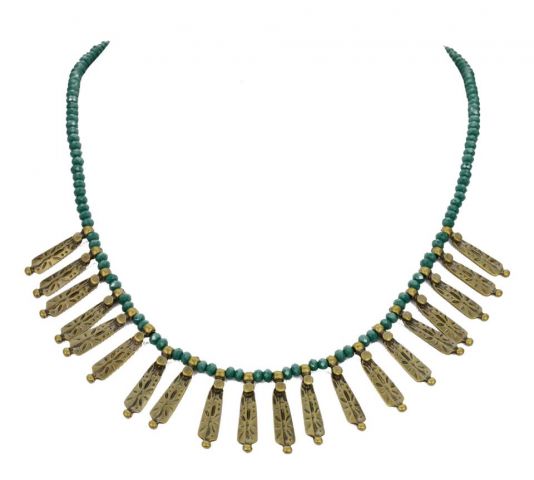 COLLAR BOLAS PALO AZUL