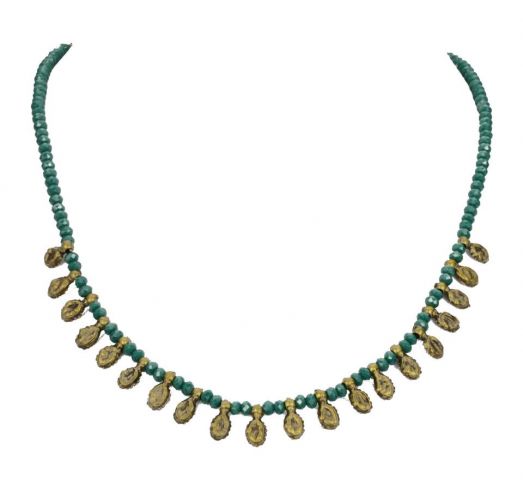 COLLAR BOLAS LAG. AZUL