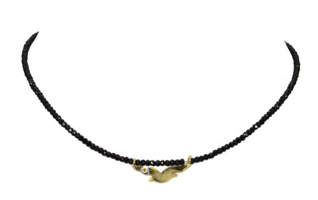 COLLAR BOLAS COM. PALOMA OJ NEGRO