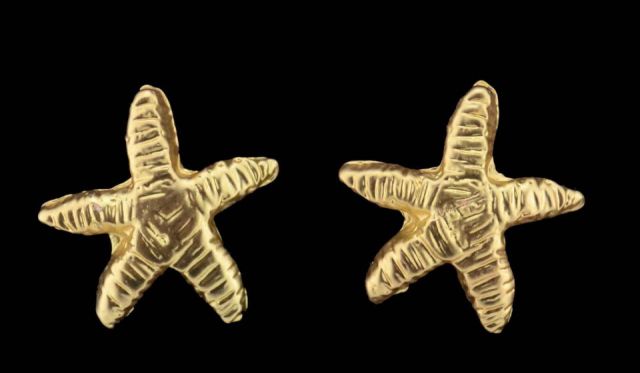 PENDIENTES ESTRELLA MAR P. DORADO