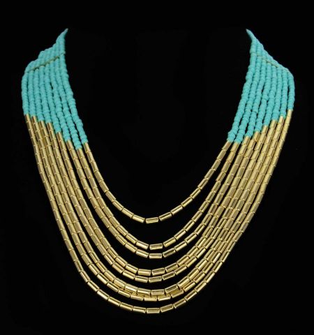 COLLAR JIRAF ANCHO CORTO BE AZUL