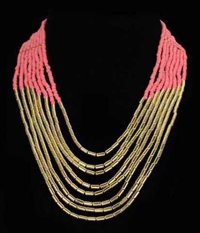 COLLAR JIRAF ANCHO CORTO BE SALMON