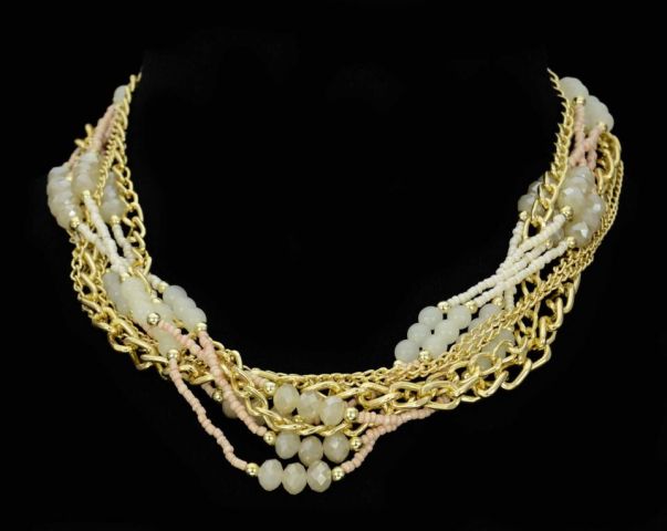 COLLAR MIX M CADENA BOLAS CRUDO